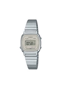 Casio Zegarek Vintage Mini LA670WEA-8AEF Srebrny. Kolor: srebrny. Styl: vintage