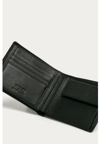 Trussardi Jeans - Portfel skórzany. Kolor: czarny. Materiał: skóra. Wzór: gładki #3