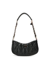 Guess Torebka Aldina HWGG96 63170 Czarny. Kolor: czarny. Materiał: skórzane