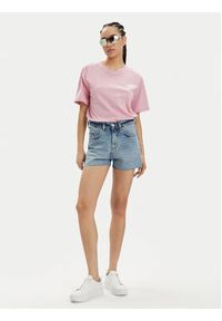 Lee T-Shirt 112350207 Różowy Relaxed Fit. Kolor: różowy. Materiał: bawełna #4