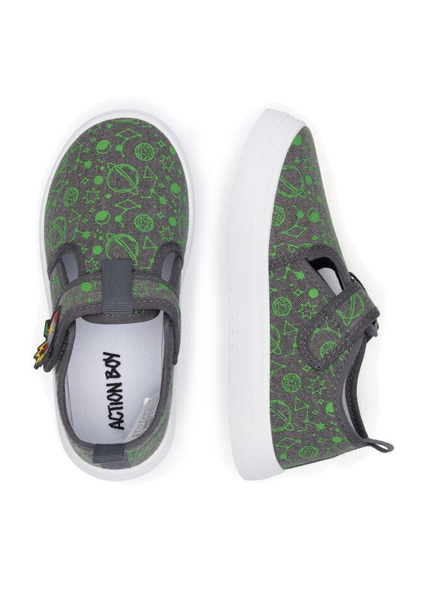 Kapcie Action Boy. Kolor: szary