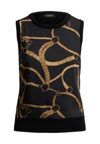 Lauren Ralph Lauren - LAUREN RALPH LAUREN Bluzka 200P13976001 Czarny Regular Fit. Kolor: czarny. Materiał: syntetyk #3