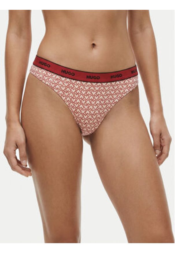 Hugo - HUGO Komplet stringów 50545703 Czarny. Kolor: czarny. Materiał: bawełna