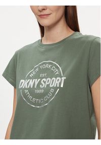 DKNY Sport T-Shirt DP3T9563 Zielony Relaxed Fit. Kolor: zielony. Materiał: bawełna. Styl: sportowy #4