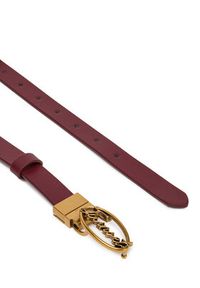 TwinSet - TWINSET Pasek Damski 252TA403A Bordowy. Kolor: czerwony. Materiał: skóra #4