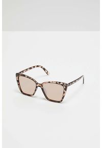 MOODO - Okulary przeciwsłoneczne o kwadratowym kształcie brązowe. Kolor: brązowy