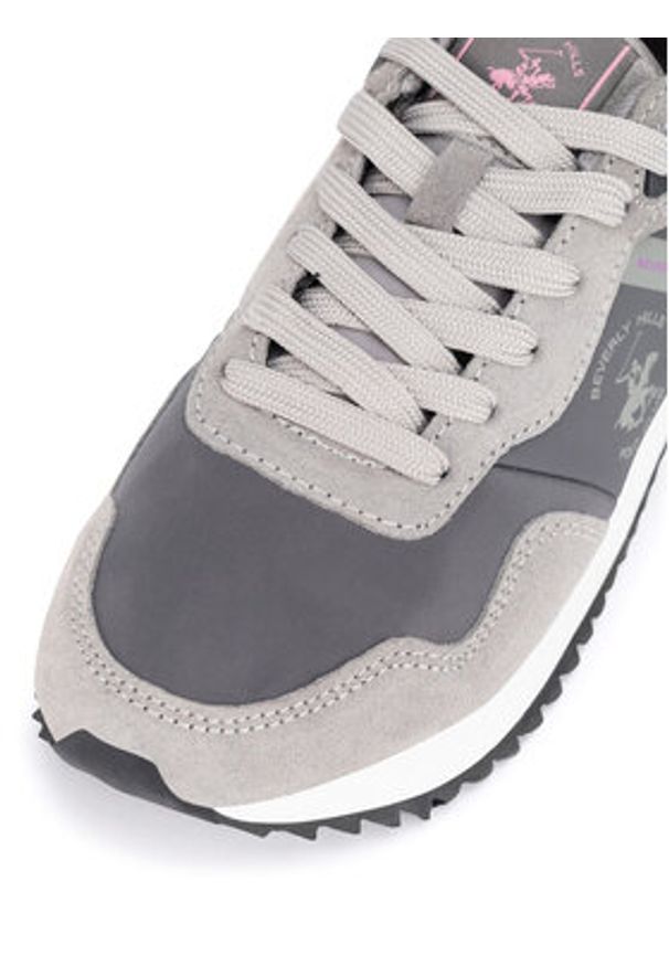Beverly Hills Polo Club Sneakersy S9017-IW Szary. Kolor: szary. Materiał: skóra, nubuk