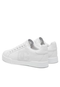 DOLCE & GABBANA - Dolce&Gabbana Sneakersy CK2277 AV066 Biały. Kolor: biały. Materiał: skóra #3