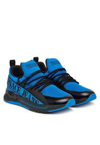 Versace Jeans Couture Sneakersy 80YA3SA3 Niebieski. Kolor: niebieski. Materiał: materiał #6