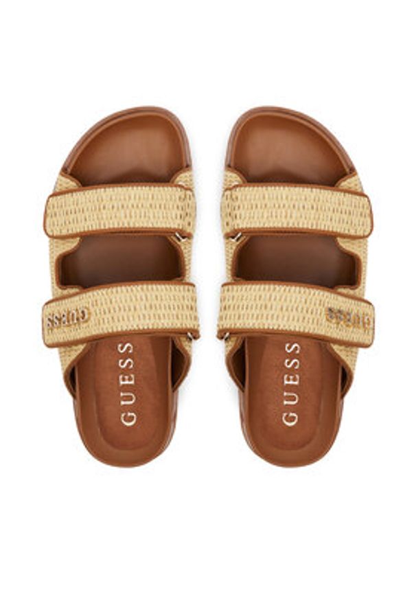 Guess Japonki 172847 Brązowy. Kolor: brązowy. Materiał: syntetyk