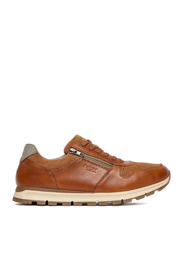 Rieker Sneakersy B0505-24 Brązowy. Kolor: brązowy. Materiał: skóra