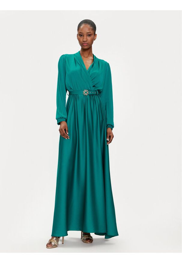 Rinascimento Sukienka wieczorowa CFC0117875003 Zielony Regular Fit. Kolor: zielony. Materiał: syntetyk. Styl: wizytowy