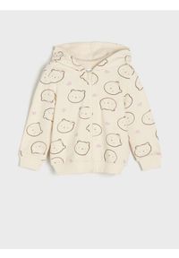 Sinsay - Bluza - kremowy. Kolor: kremowy. Materiał: bawełna, dzianina #1