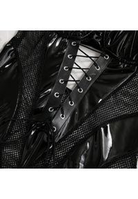 Intica - Body z połyskiem i sznurowaniem na specjalne okazje Ruba. Kolor: czarny. Materiał: tkanina, materiał #5