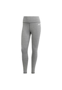 Adidas - Training Essentials High-Waisted 7/8 Leggings. Kolor: szary. Materiał: materiał. Sport: fitness