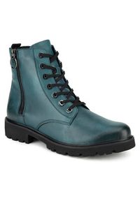 Remonte Botki D8671-12 Niebieski. Kolor: niebieski. Materiał: skóra