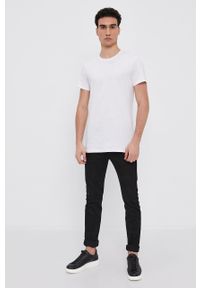 Resteröds T-shirt bawełniany (2-pack) kolor biały gładki. Okazja: na co dzień. Kolor: biały. Materiał: bawełna. Wzór: gładki. Styl: casual #3