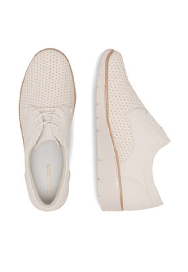 Clara Barson Półbuty Ceecee WS6075-03 Biały. Kolor: biały. Materiał: skóra