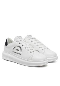 Karl Lagerfeld - KARL LAGERFELD Sneakersy Kapri KL52539K Biały. Kolor: biały. Materiał: skóra #4