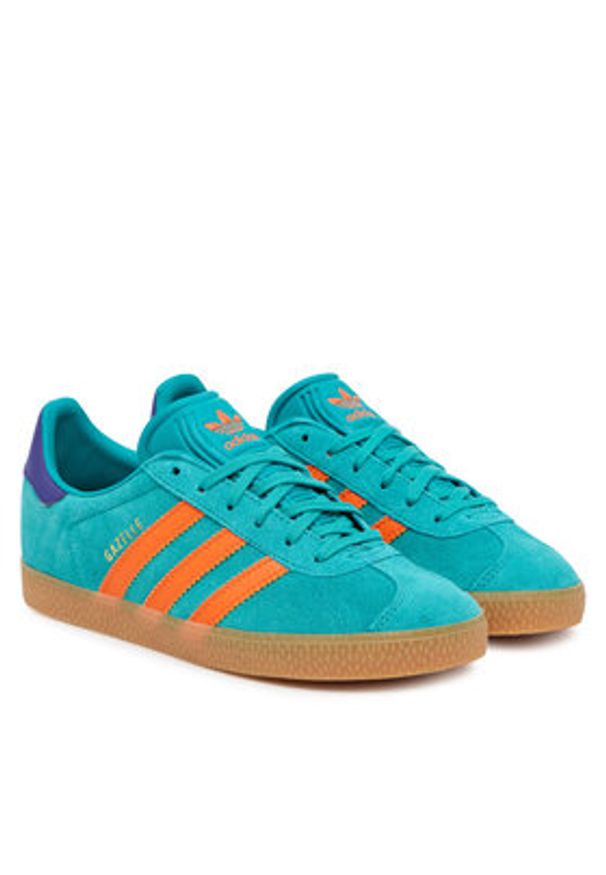Adidas - adidas Sneakersy Gazelle JR5943 Turkusowy. Kolor: turkusowy. Materiał: skóra, zamsz. Model: Adidas Gazelle