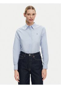 TOMMY HILFIGER - Tommy Hilfiger Koszula WW0WW46111 Niebieski Relaxed Fit. Kolor: niebieski