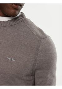 BOSS - Boss Sweter Avac_C 50501762 Szary Regular Fit. Kolor: szary. Materiał: wełna, syntetyk #3