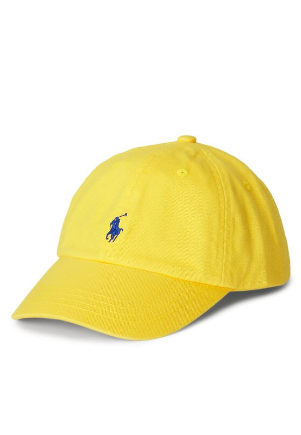 Polo Ralph Lauren Czapka z daszkiem 322785653062 Żółty. Kolor: żółty. Materiał: bawełna, materiał