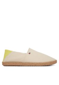 TOMMY HILFIGER - Tommy Hilfiger Espadryle Core Hilfiger Espadrille Textile FM0FM05792 Beżowy. Kolor: beżowy. Materiał: materiał #1