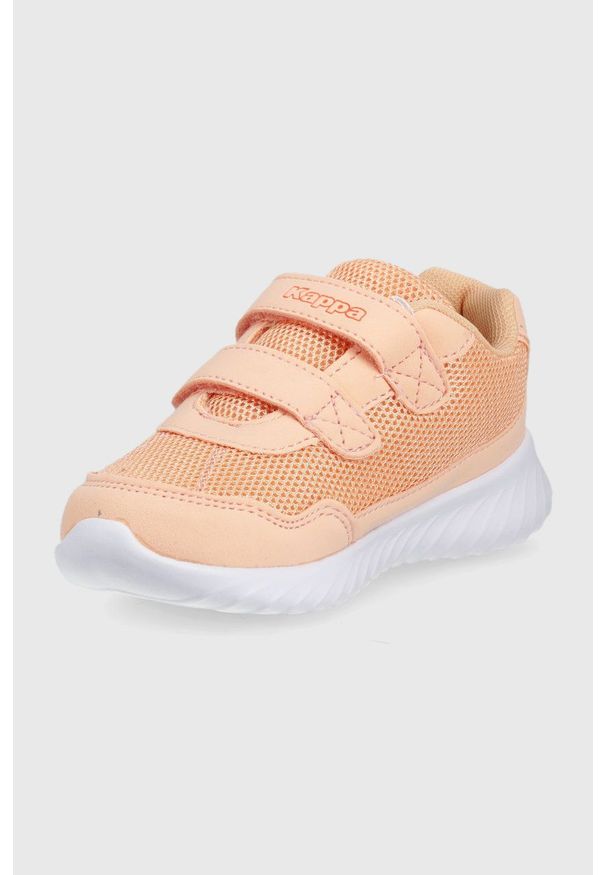 Kappa buty dziecięce Cracker II kolor pomarańczowy. Nosek buta: okrągły. Zapięcie: rzepy. Kolor: pomarańczowy. Materiał: guma. Wzór: nadruk