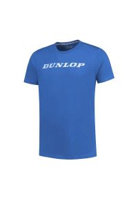 DUNLOP - Koszulka sportowa męska Dunlop Essentials Tee. Kolor: niebieski. Sport: tenis #1