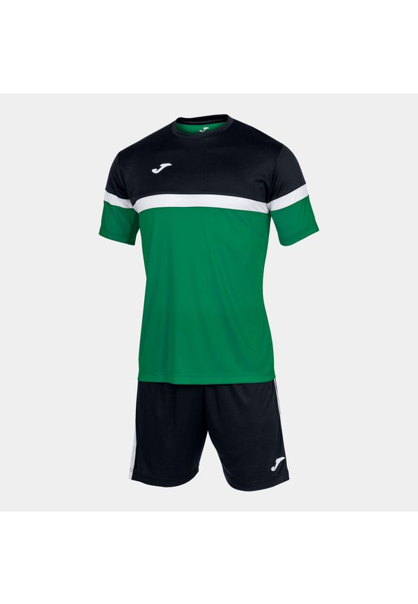 Zestaw piłkarski dla chłopców Joma Danubio. Kolor: czarny, zielony, wielokolorowy. Materiał: dresówka. Sport: piłka nożna