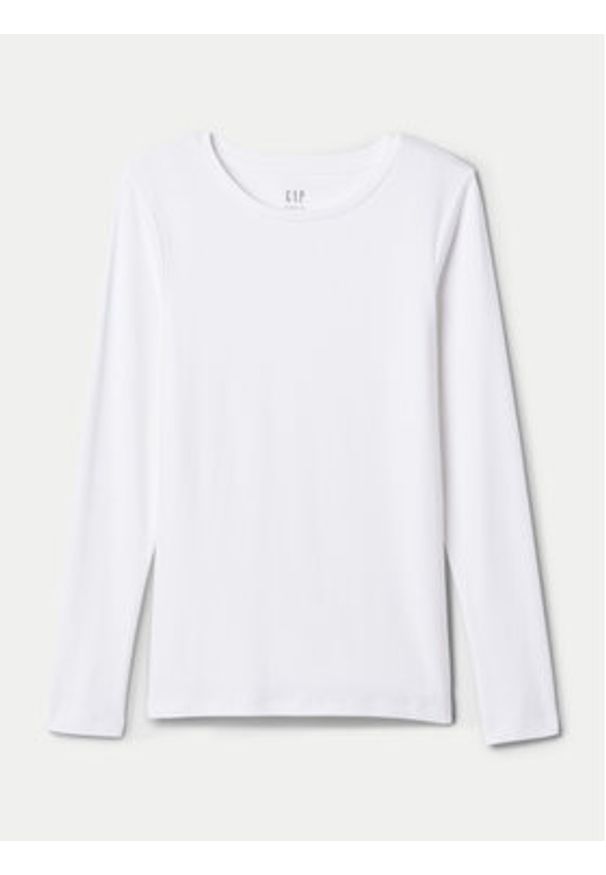 GAP - Gap Bluzka 540609-04 Biały Slim Fit. Kolor: biały. Materiał: bawełna