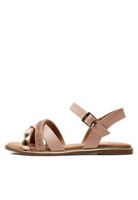 TOMMY HILFIGER - Tommy Hilfiger Sandały Flat Sandal T3A2-33252-0326 S Różowy. Kolor: różowy. Materiał: skóra #2