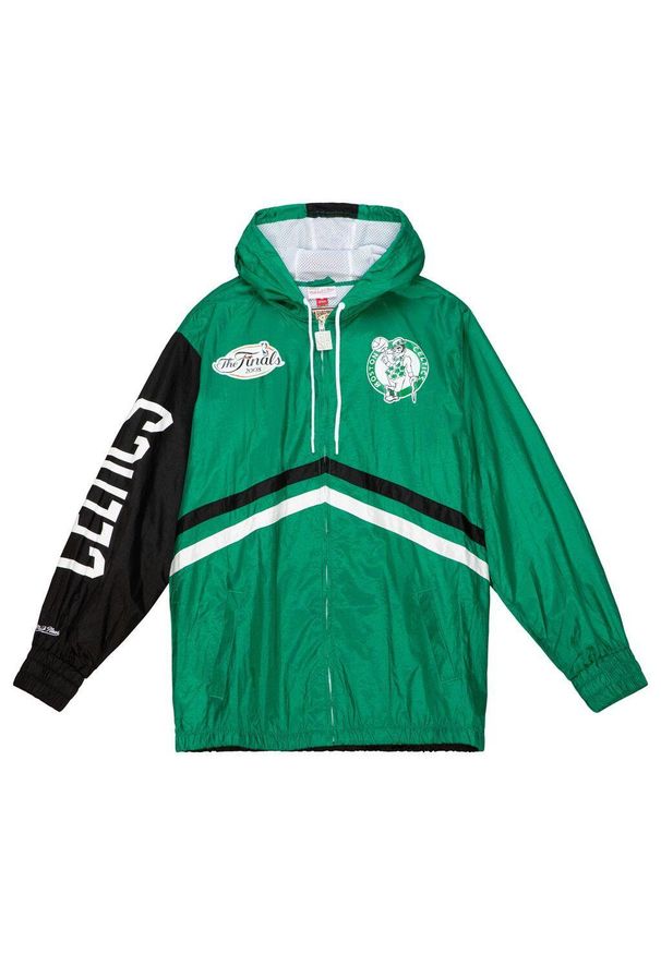 Mitchell & Ness - Kurtka wodoodporna Boston Celtics Undeniable. Kolor: zielony