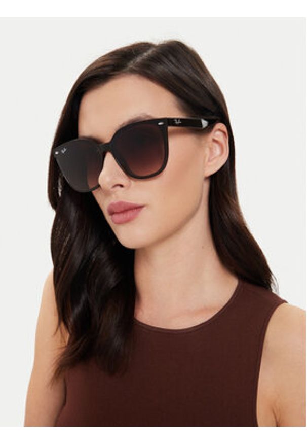 Ray-Ban Okulary przeciwsłoneczne 0RB4423D 714/13 Brązowy. Kolor: brązowy