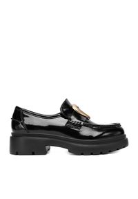 Eva Minge Loafersy EO-ENNA-02 Czarny. Kolor: czarny. Materiał: skóra, lakier
