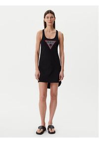 Guess Sukienka letnia E5GP01 I3Z14 Czarny Regular Fit. Kolor: czarny. Materiał: bawełna. Sezon: lato