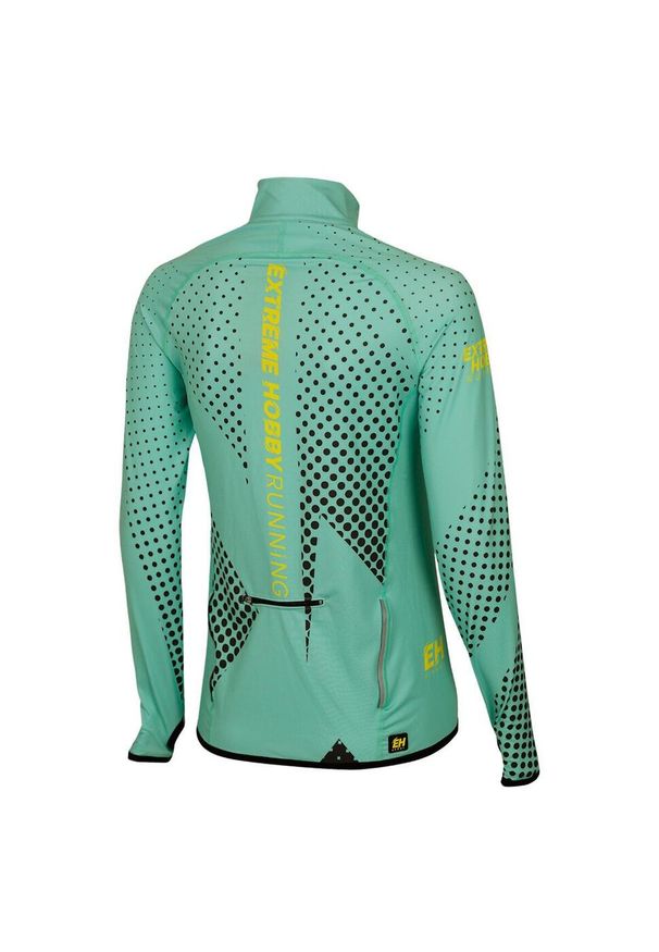 Bluza damska do biegania rozpinana EXTREME HOBBY HALFTONE. Kolor: zielony. Materiał: poliester, elastan. Sezon: jesień, wiosna. Sport: bieganie
