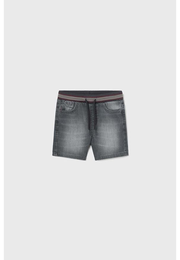 Mayoral szorty jeansowe dziecięce kolor szary regulowana talia. Okazja: na co dzień. Kolor: szary. Materiał: jeans. Styl: casual