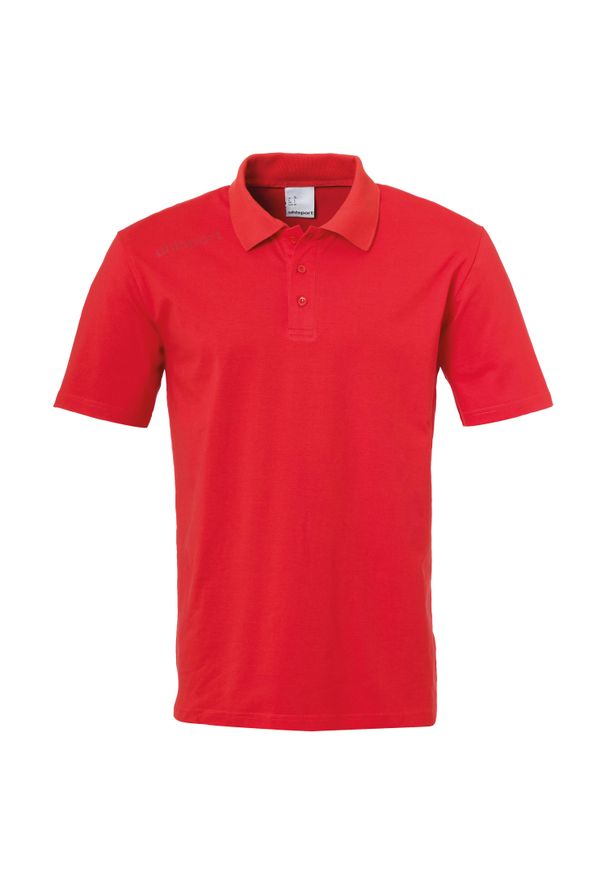 UHLSPORT - Koszulka polo dla dzieci Uhlsport Essential Pro. Typ kołnierza: polo. Kolor: czerwony. Sport: piłka nożna