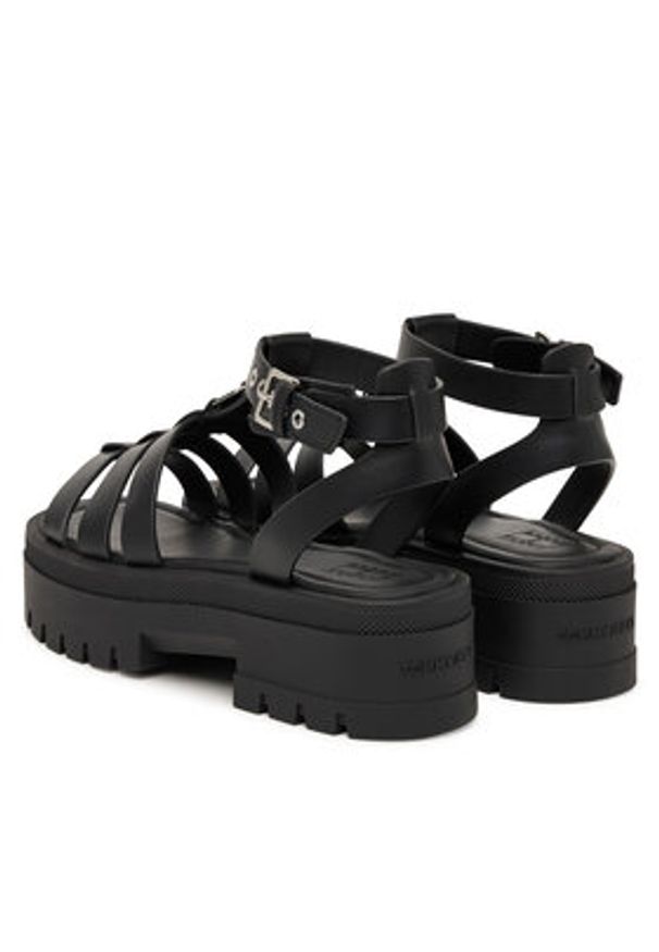 Tommy Jeans Sandały Tjw Fisherman Leather Max Sandal EN0EN02943 Czarny. Kolor: czarny. Materiał: skóra