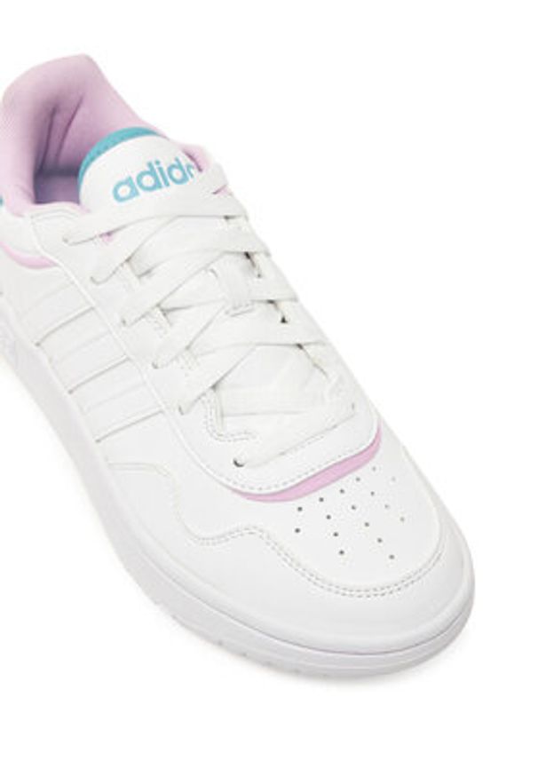 Adidas - adidas Sneakersy Hoops 3.0 SE JI3452 Biały. Kolor: biały. Materiał: skóra
