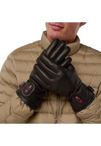 G-HEAT - Podgrzewane męskie rękawice OXFORD ze skóry z palcem dotykowym. Kolor: czarny. Materiał: skóra. Sezon: zima. Sport: narciarstwo #1