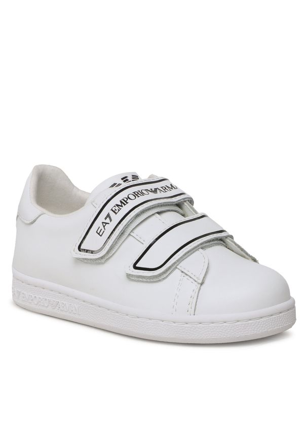 Sneakersy EA7 Emporio Armani XSX100 XOT43 Q306 Full White/Black. Kolor: biały. Materiał: skóra