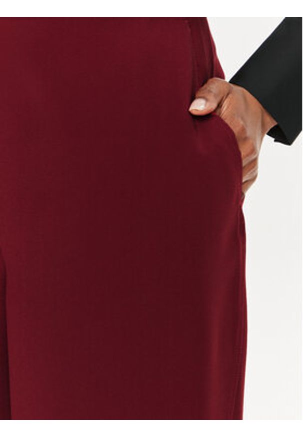 Calvin Klein Spodnie materiałowe K20K207155 Czerwony Wide Leg. Kolor: czerwony. Materiał: syntetyk
