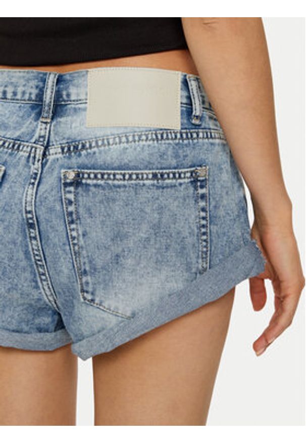 One Teaspoon Szorty jeansowe Bandits 26701 Niebieski Regular Fit. Kolor: niebieski. Materiał: bawełna