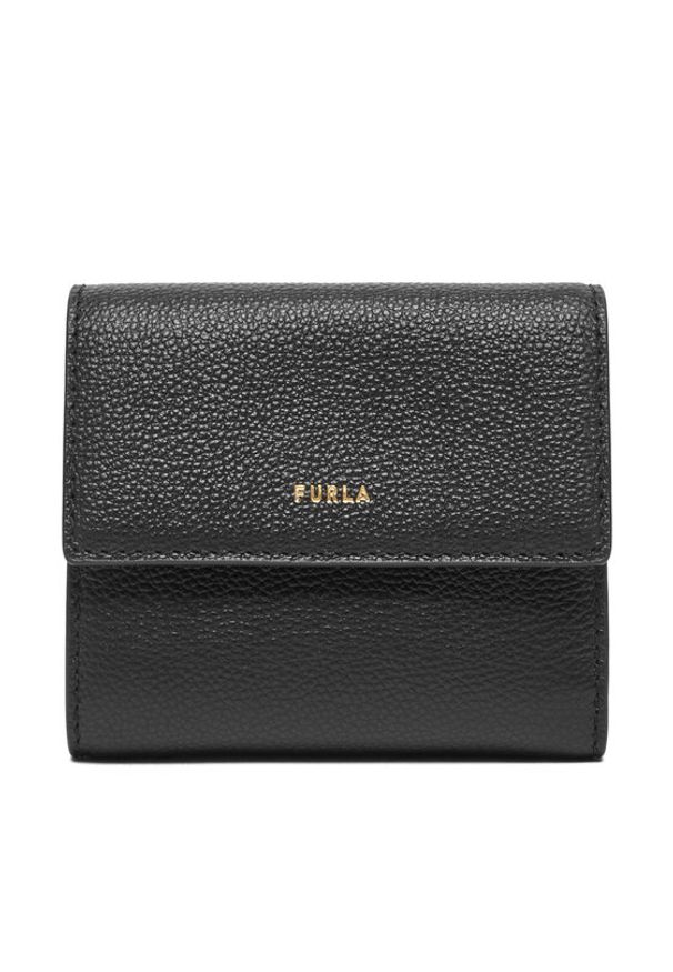 Furla Mały Portfel Damski Goccia M Compact WP00469 BX3036 KH O6000 Czarny. Kolor: czarny. Materiał: skóra