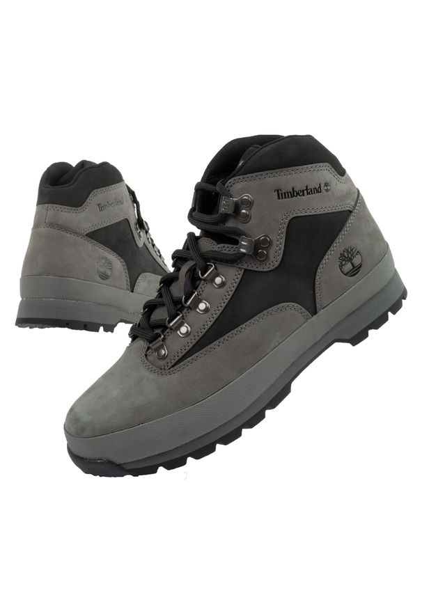 Buty trekkingowe Timberland Euro Sprint [TB0A64RD033]. Kolor: czarny, szary, wielokolorowy. Materiał: skóra. Szerokość cholewki: normalna. Sport: bieganie