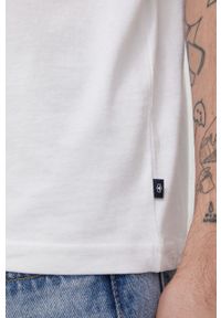 Tom Tailor t-shirt bawełniany kolor biały wzorzysty. Kolor: biały. Materiał: bawełna