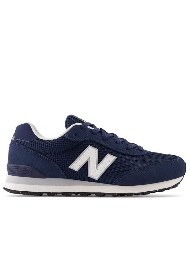 Buty New Balance ML515NVY - granatowe. Okazja: na co dzień. Kolor: niebieski. Materiał: materiał, zamsz, syntetyk. Szerokość cholewki: normalna